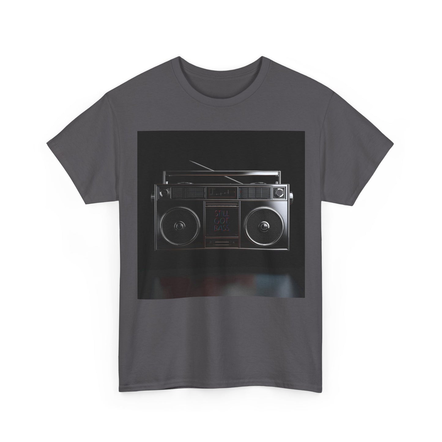 Still Got Bass Boombox T-Shirt – Retro Old School Speaker Tee (Gildan 5000)
