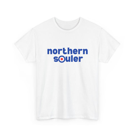 Northern Souler T-Shirt – Classic Mod Bullseye & Music Wear – White