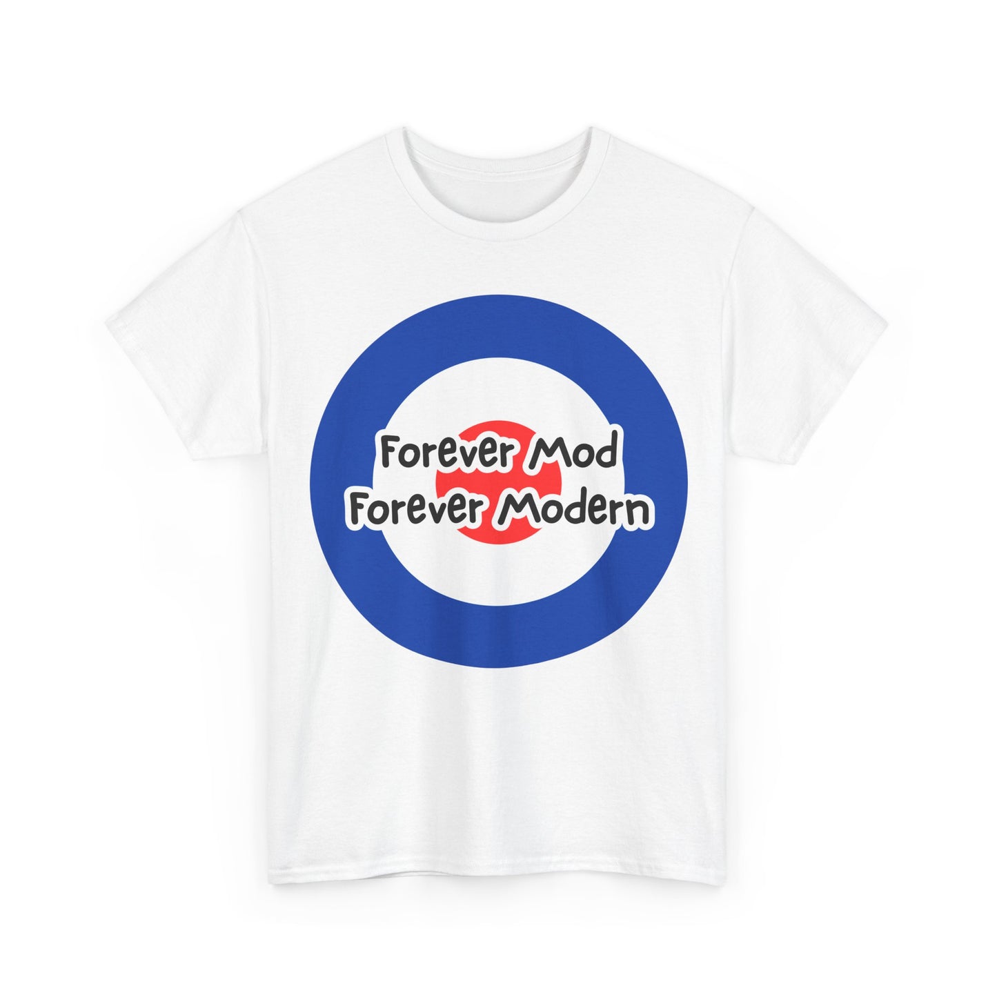 Forever Mod Forever Modern T-Shirt – Classic Bullseye & Mod Wear – White
