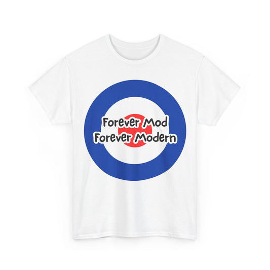 Forever Mod Forever Modern T-Shirt – Classic Bullseye & Mod Wear – White