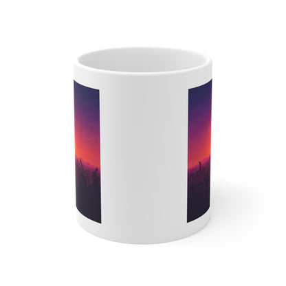 Ibiza Sunset Vibe Mug | Iconic Balearic Beat Coffee Cup (11oz)