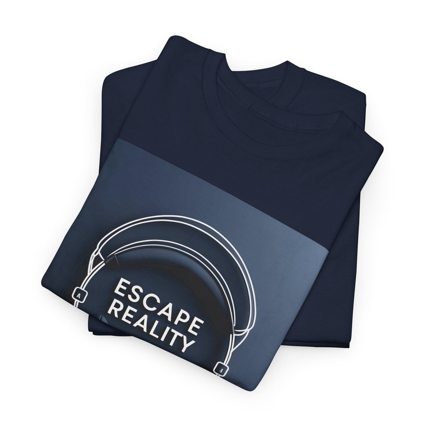 Escape Reality T-Shirt – Headphones & Minimalist Tee
