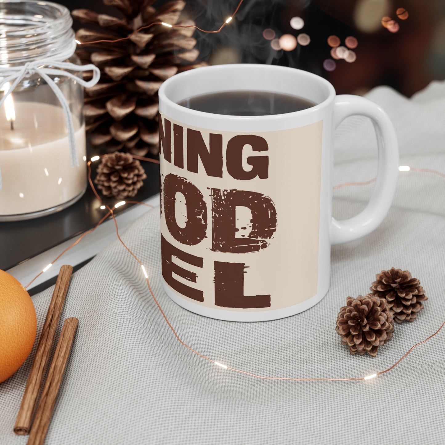 Morning Wood Fuel – Funny Raunchy Coffee Mug