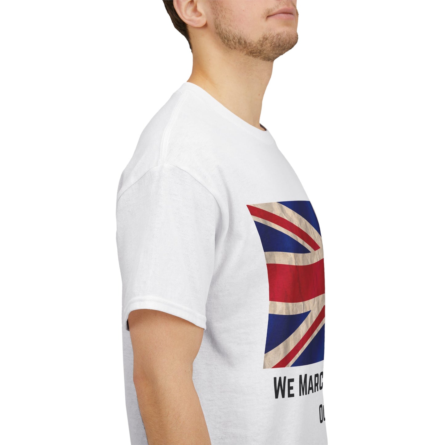 We March For More Than Ourselves T-Shirt – Patriotic Union Jack Wear