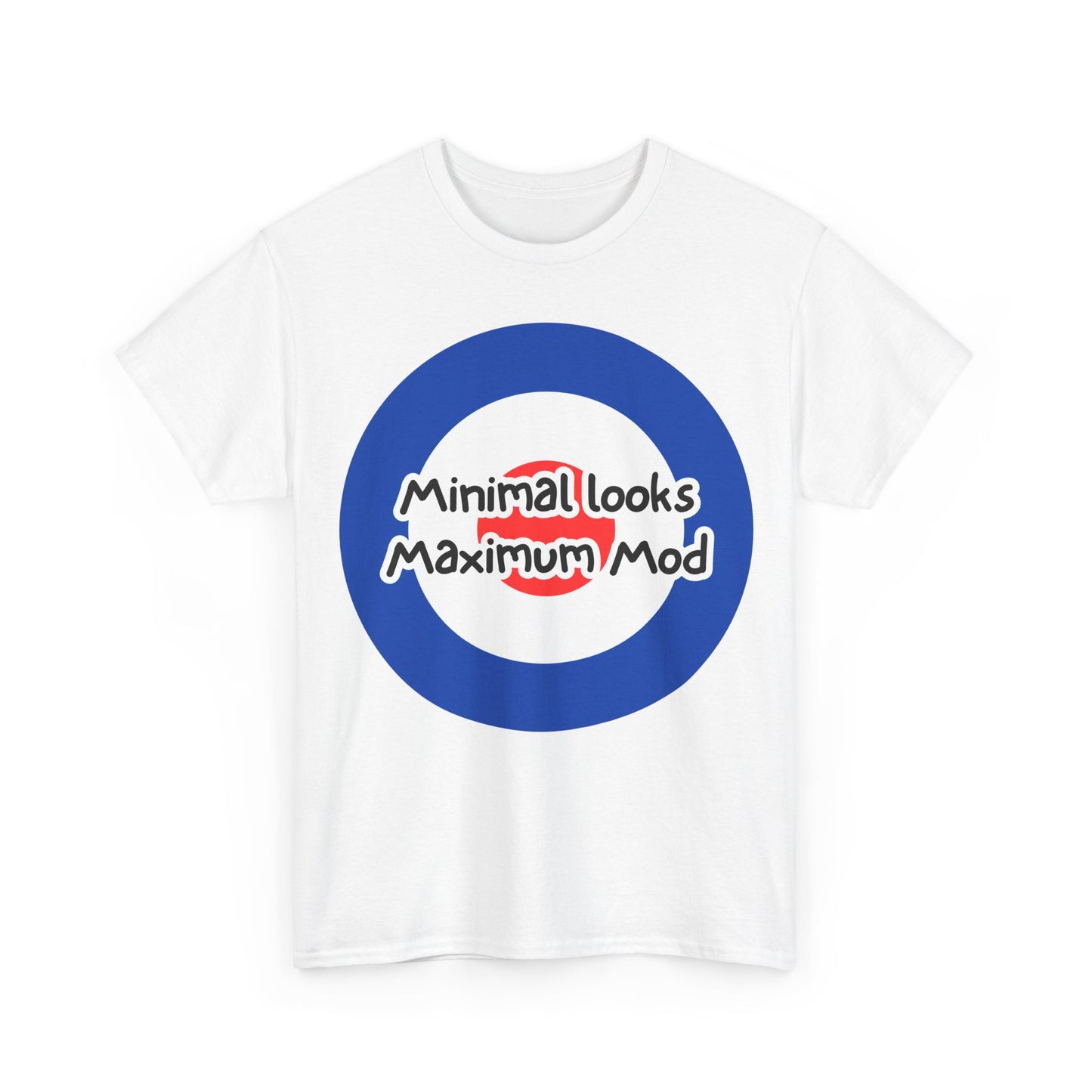 Minimal Looks Maximum Mod T-Shirt – Classic Bullseye & Mod Wear – White