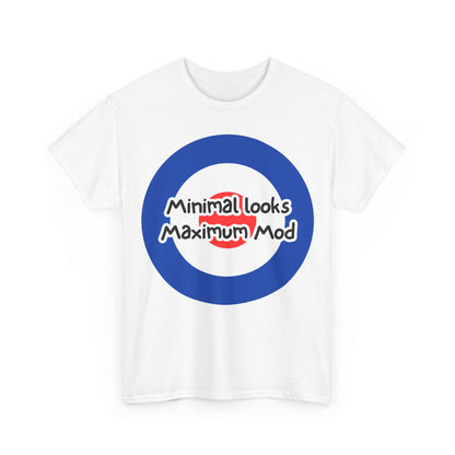 Minimal Looks Maximum Mod T-Shirt – Classic Bullseye & Mod Wear – White