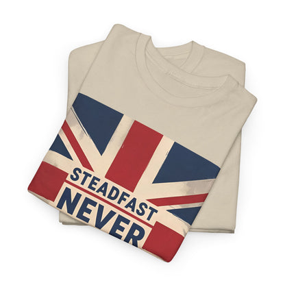 Steadfast Never Silent T-Shirt – Union Jack & British Pride Wear