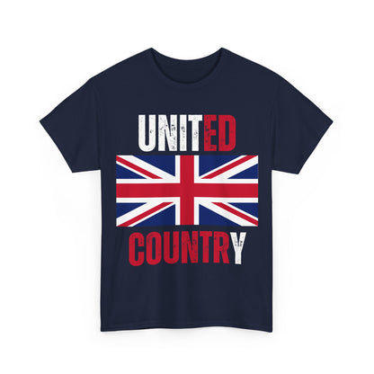 United Country T-Shirt – Union Jack & British Pride Wear – Navy