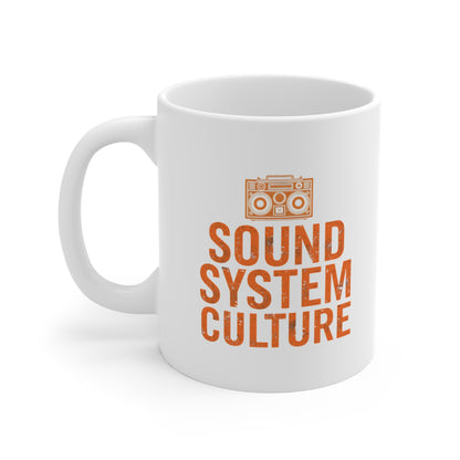 Sound System Culture Mug, Retro Music Gift, Coffee Cup for DJs, Rave Lovers, House Parties, Unique Home Decor