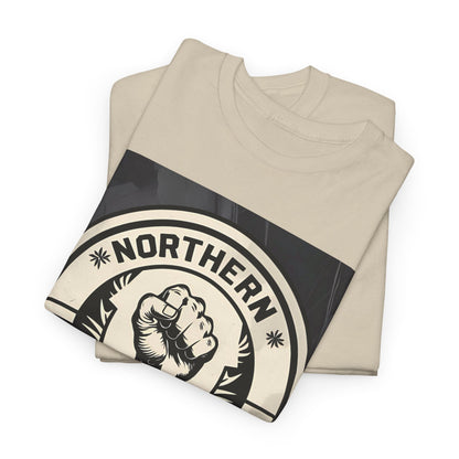 Northern Soul Nation T-Shirt – Classic Fist Emblem – Sand