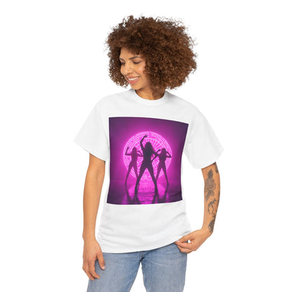 Neon Dance Silhouette Rave T-Shirt – Glow Party EDM Tee (Gildan 5000)