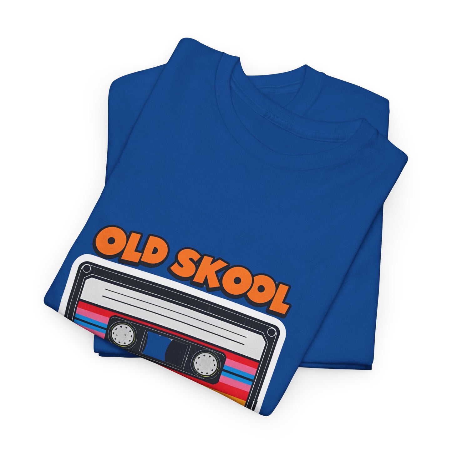 Old Skool Never Dies T-Shirt – Retro Cassette Tape Rave Tee (Gildan 5000)