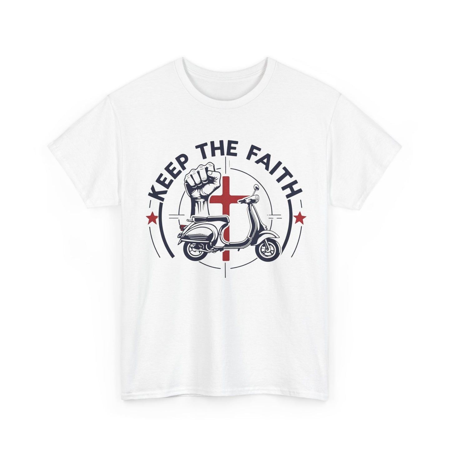 Keep The Faith Northern Soul T-Shirt – Scooter & Cross Design