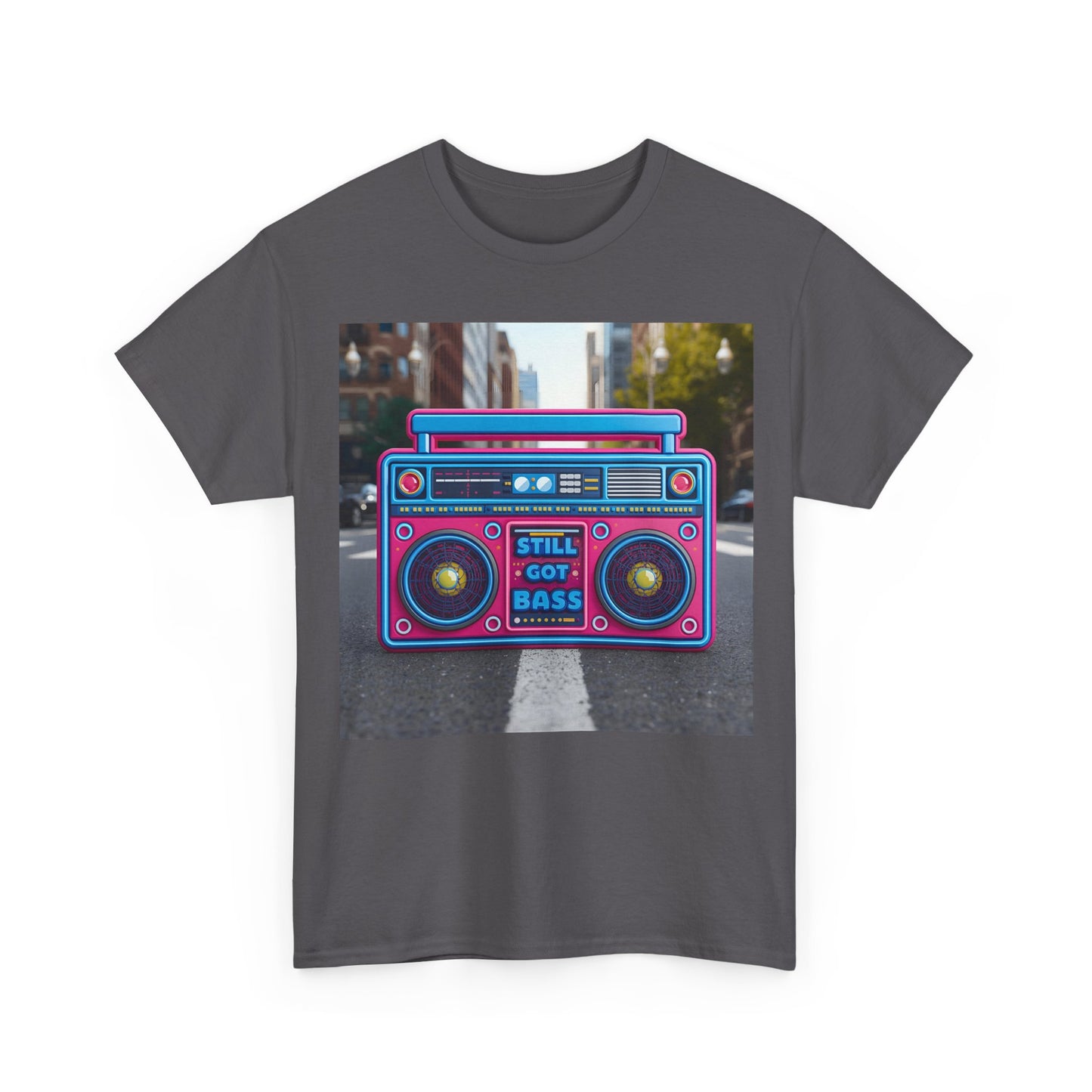 Still Got Bass Boombox T-Shirt – Gildan 5000 Heavyweight Cotton