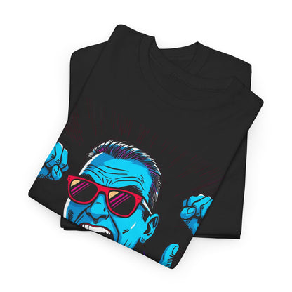 Neon Party Guy Graphic T-Shirt – Gildan 5000 Heavyweight Cotton