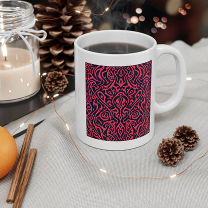 Bohemian Pattern Coffee Mug - Unique Gift for Art Lovers, Home Decor, Birthday, Housewarming, Creative Design