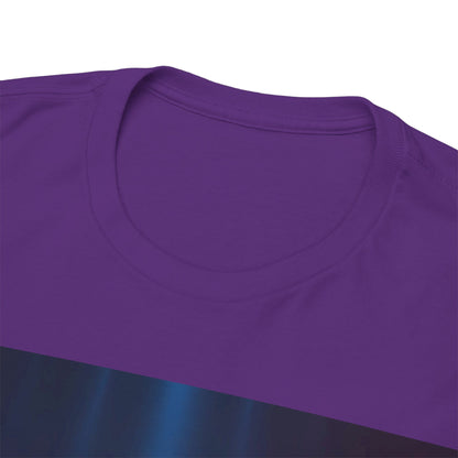 Psychedelic Dual Reality T-Shirt – Abstract & Neon Wear – Purple