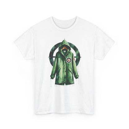 Mod Fishtail Parka T-Shirt – Watercolor Bullseye Graphic – Unisex