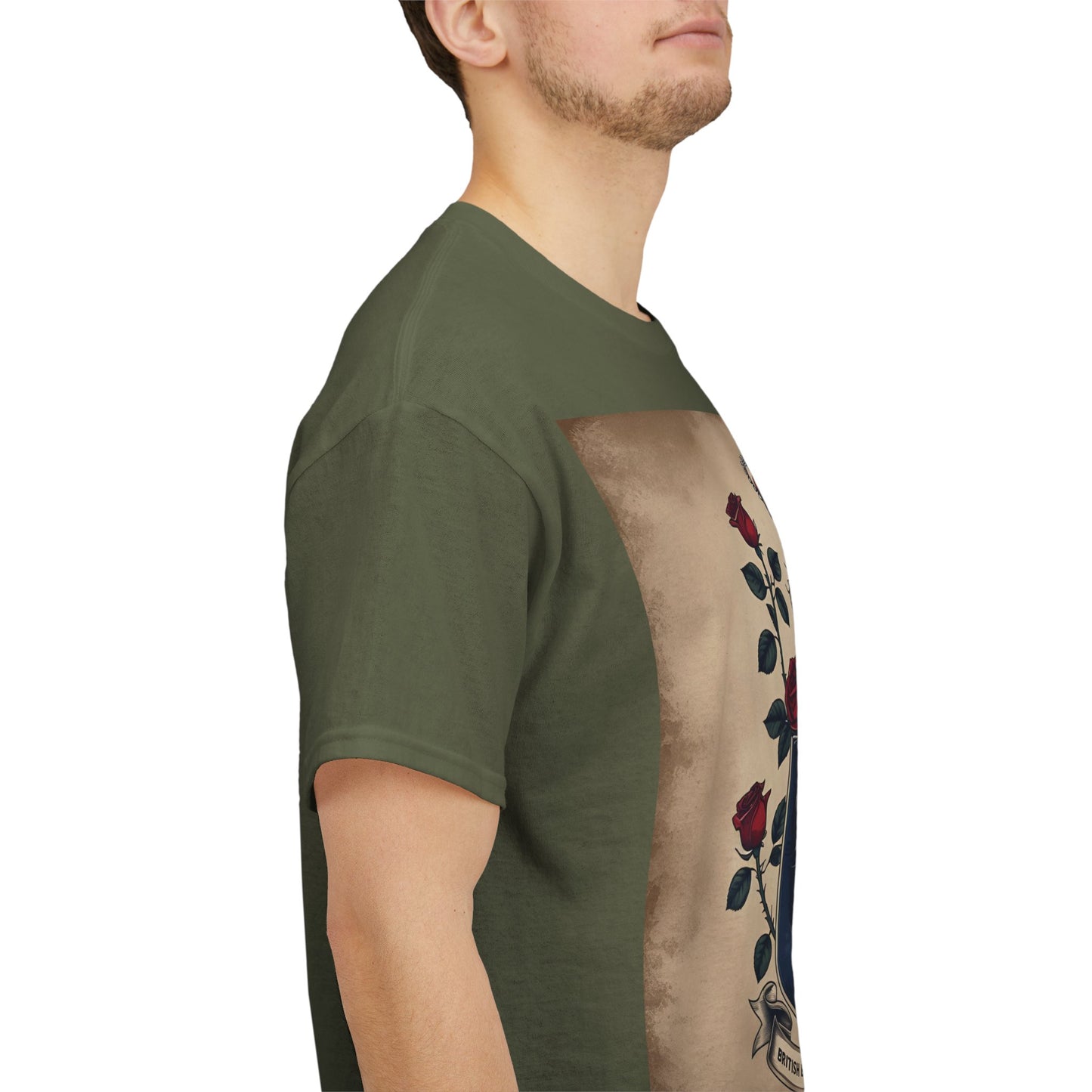 British By Blood, Loyal By Choice T-Shirt – Heritage Lion Crest