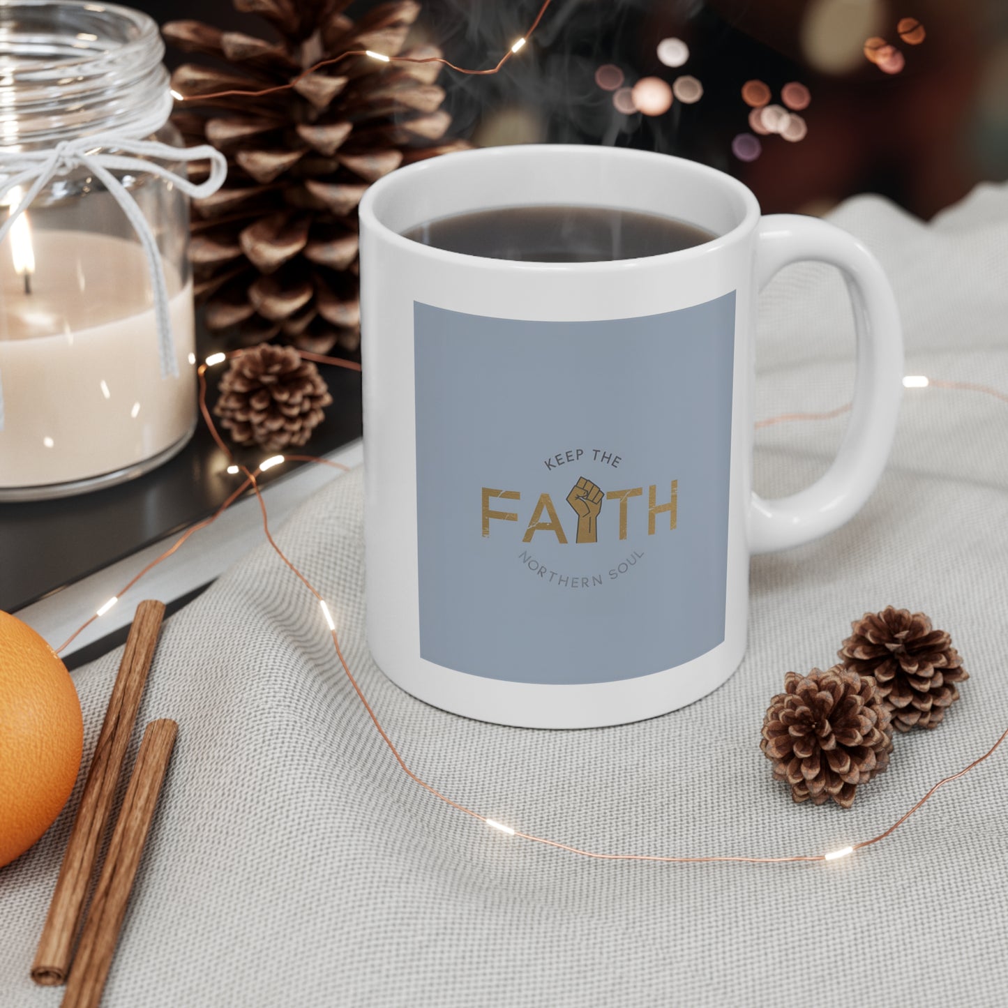 Inspirational Faith Mug, Motivational Coffee Cup, Keep The Faith Mug, Gift for Friends, Spiritual Home Decor, Encouragement Tea Mug