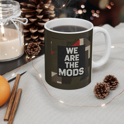 Mod-Inspired Coffee Mug | We Are The Mods | Stylish Mug for Coffee Lovers, Retro Gift, Home Decor, Music Enthusiast