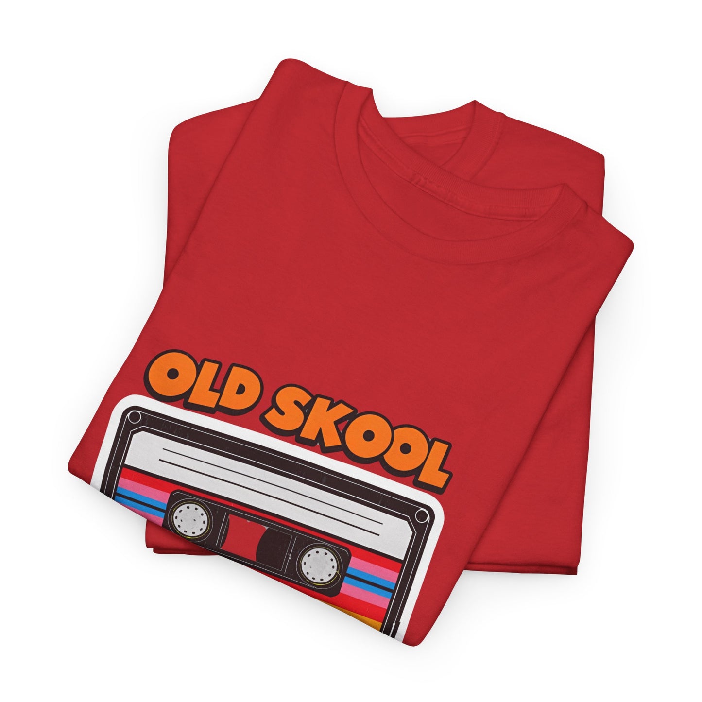 Old Skool Never Dies T-Shirt – Retro Cassette Tape Rave Tee (Gildan 5000)
