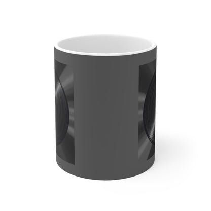 Mod Vinyl Record Coffee Mug, Unique Gift for Music Lovers, Retro Mug for Home, Perfect for Birthdays, Holidays, Collectibles