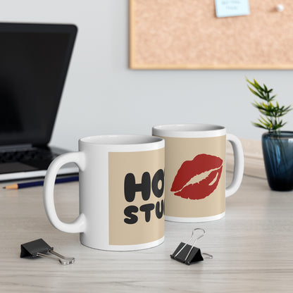 Hot Stuff – Funny Naughty Kiss Print Coffee Mug