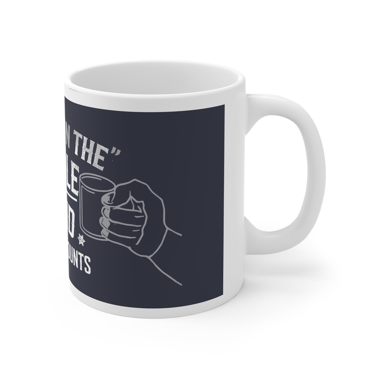 One Hand on the Handle Mug | Funny Naughty Coffee Cup Gift