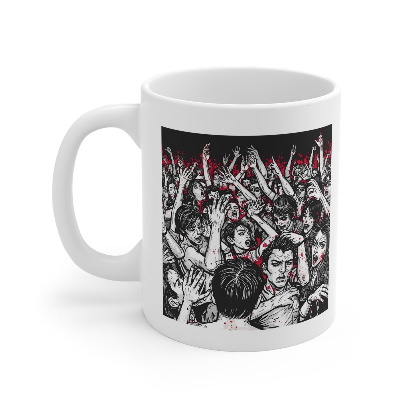 Crowd Celebration Mug - Perfect for Concert Lovers, Music Festivals, Coffee Enthusiasts, Gifts for Friends, Unique Drinkware