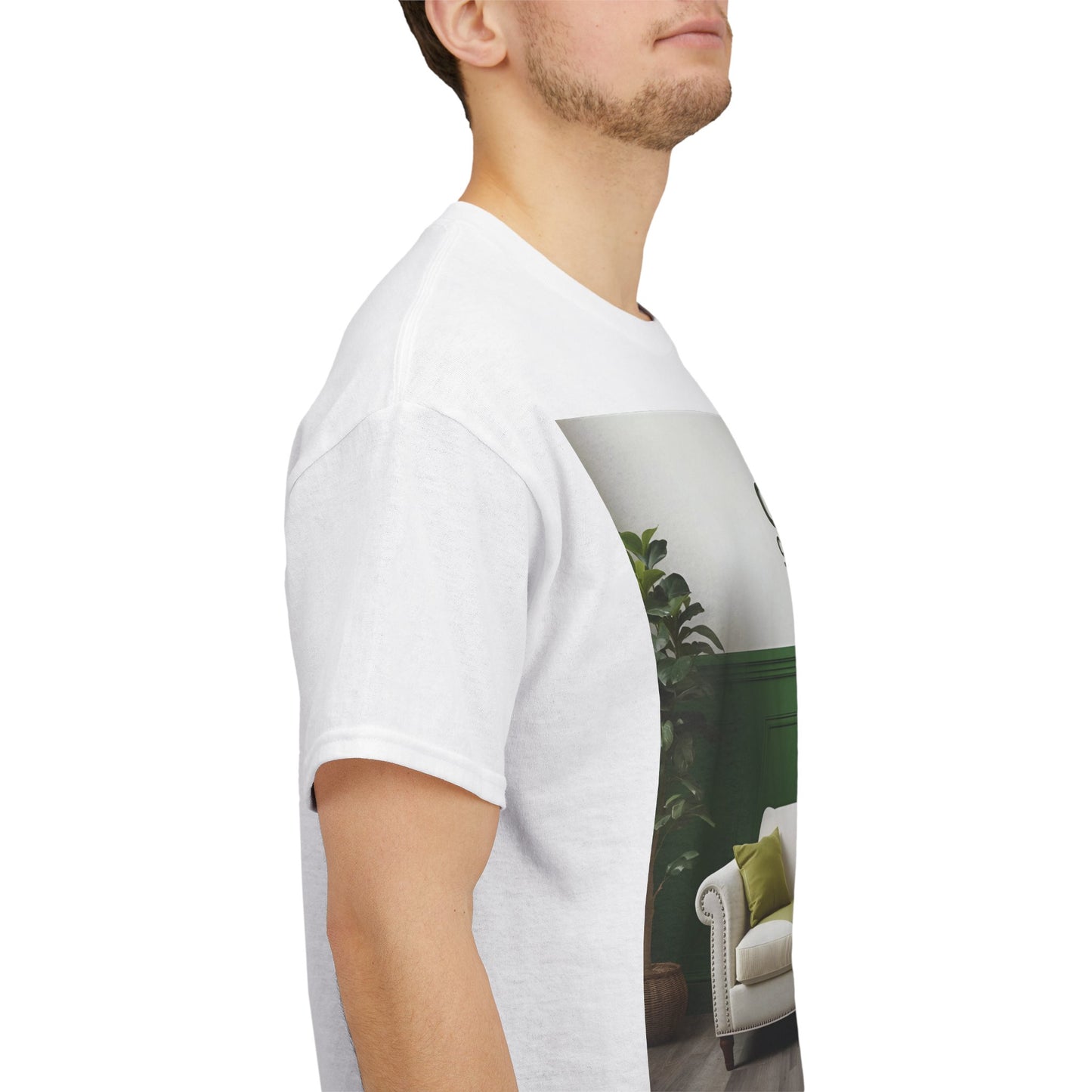 Club Classics Sofa T-Shirt – Minimal Rave-Inspired Tee (Gildan 5000)