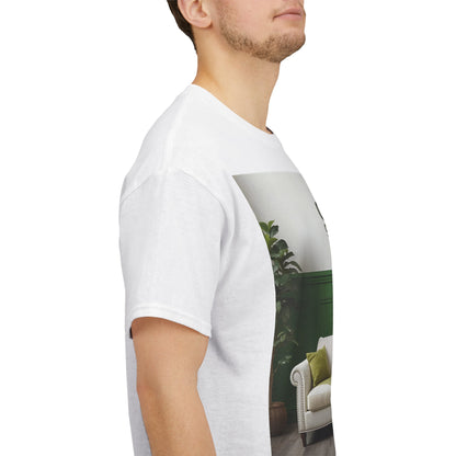 Club Classics Sofa T-Shirt – Minimal Rave-Inspired Tee (Gildan 5000)