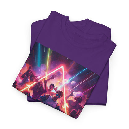 Neon Triangle Rave T-Shirt – Festival EDM Dance Party Tee (Gildan 5000)