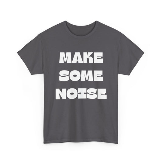 Make Some Noise T-Shirt – Bold Statement & Music Wear – Charcoal
