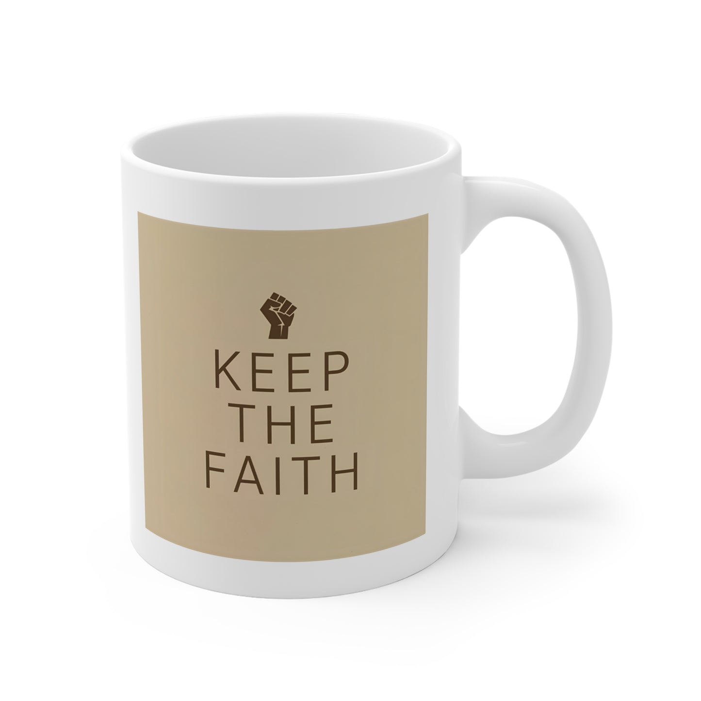 Inspirational Coffee Mug with 'Keep the Faith' | Motivational Gift for Friends, Home Decor, Birthday Gift, Office Mug, Affirmation