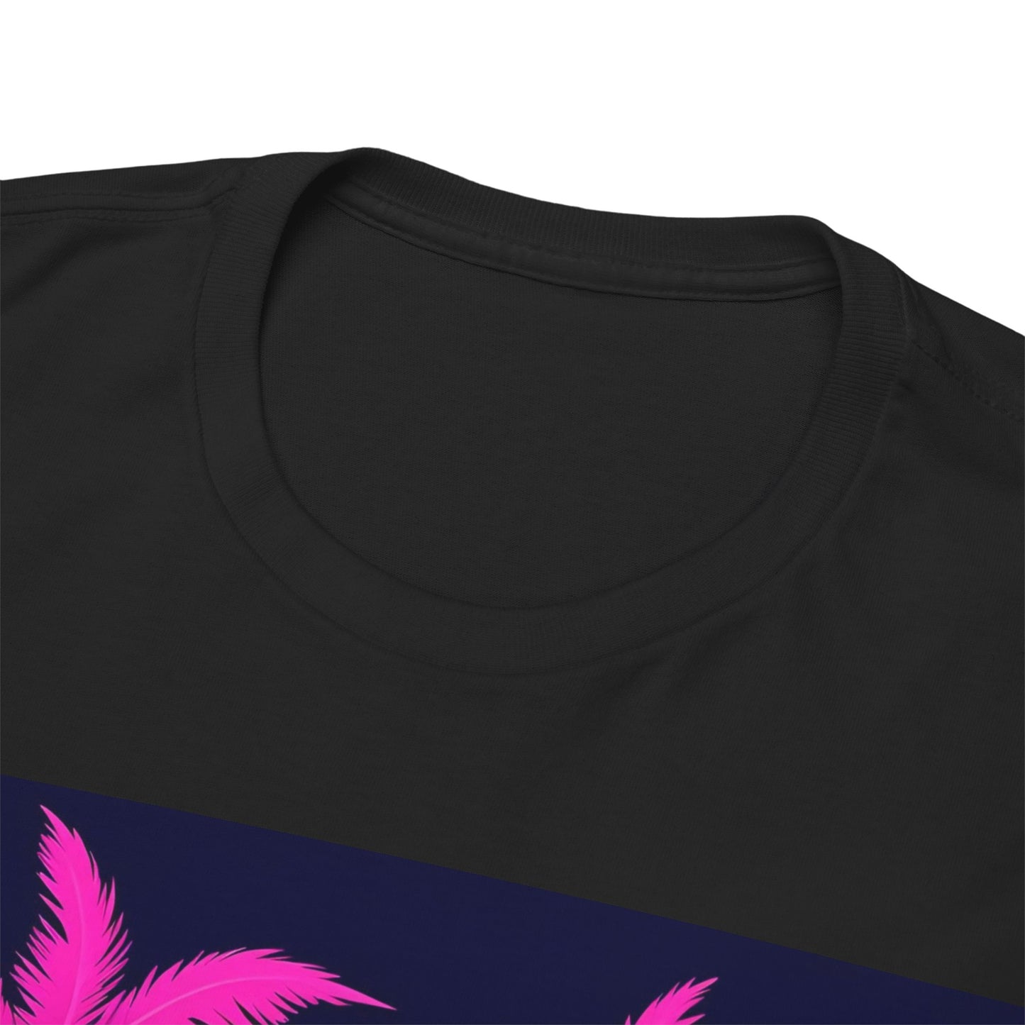 Miami Drop The Beat T-Shirt – Neon Music Festival Wear – Black
