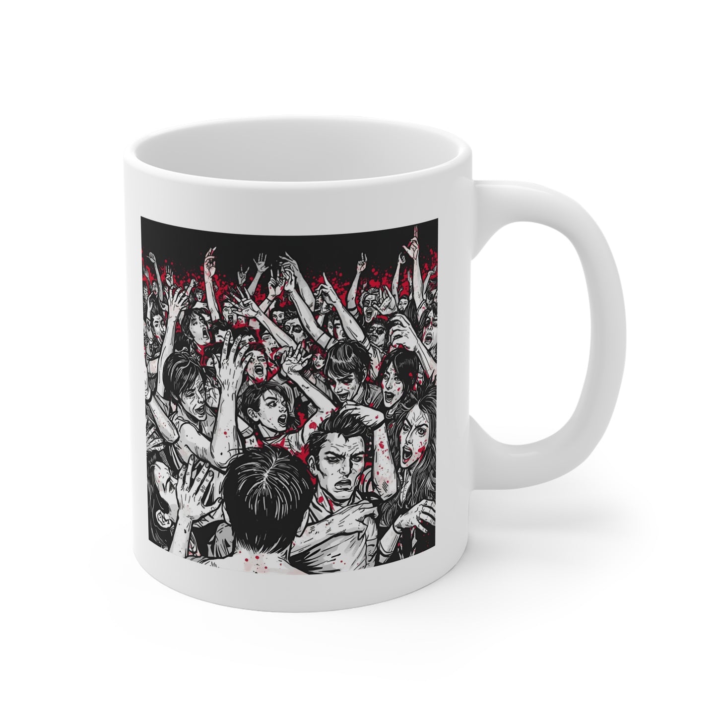 Crowd Celebration Mug - Perfect for Concert Lovers, Music Festivals, Coffee Enthusiasts, Gifts for Friends, Unique Drinkware