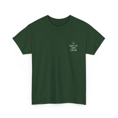 Keep Thi Sen Calm T-Shirt | Simply Yorkshire Collection | Funny Yoga & Meditation Tee