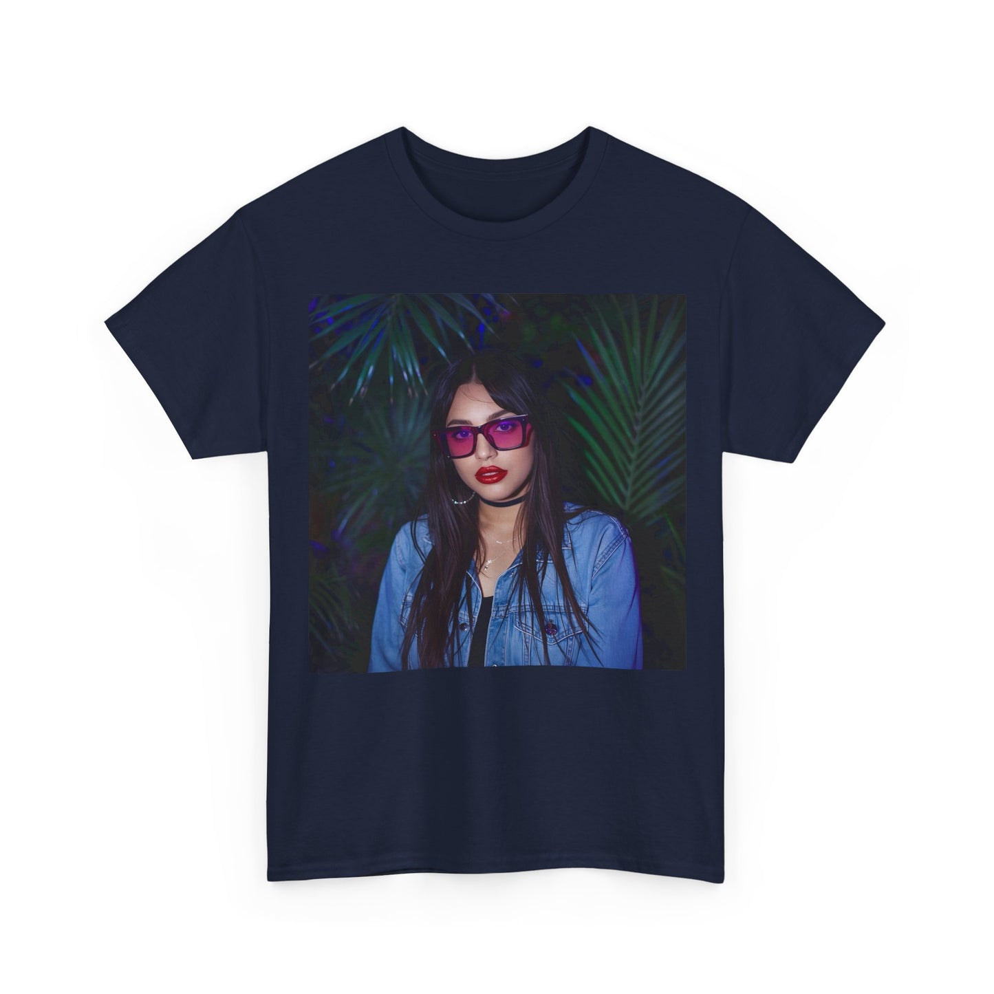 Neon Jungle T-Shirt – Retro Nightlife Portrait Tee (Gildan 5000)