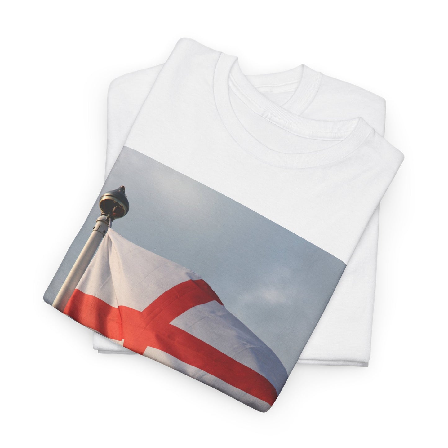 Raise The Colours T-Shirt – St. George's Cross & England Pride – White