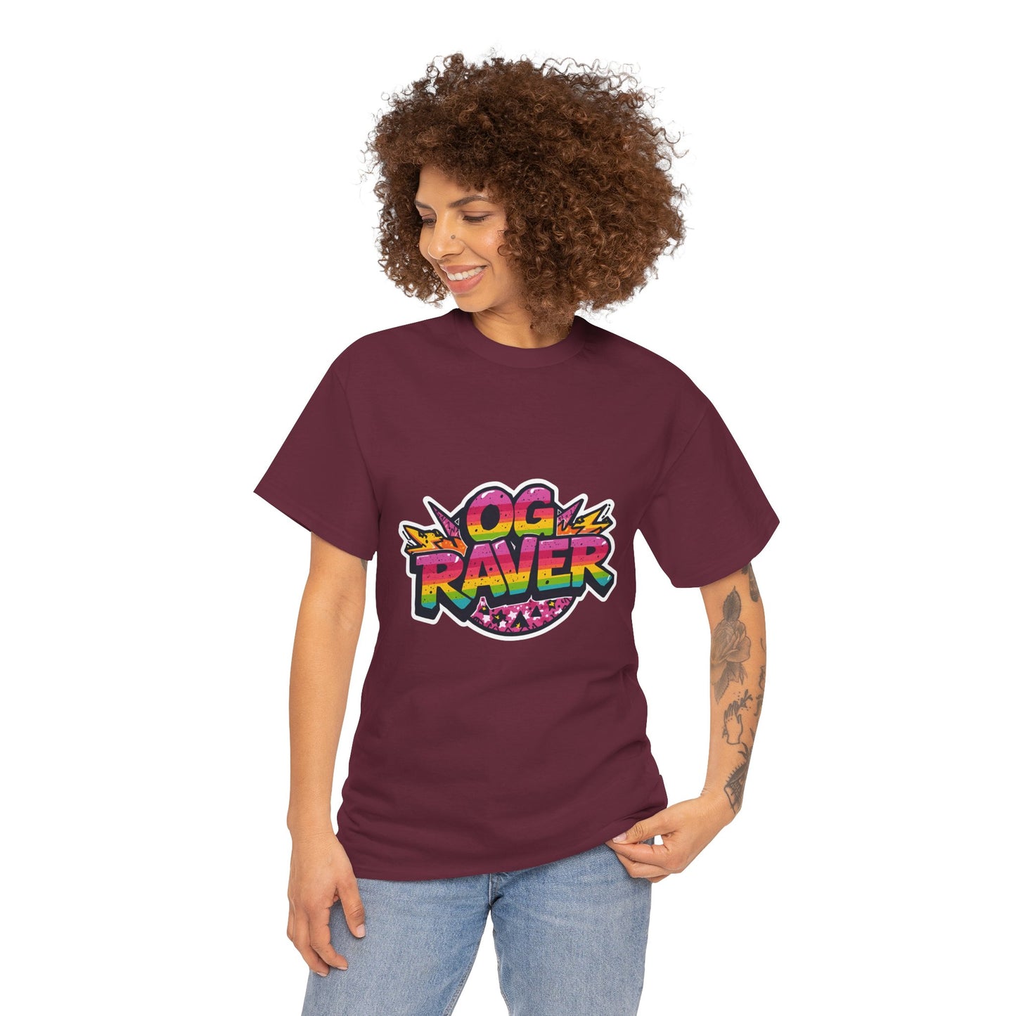 OG Raver T-Shirt – Retro Graffiti Festival Tee on Gildan 5000