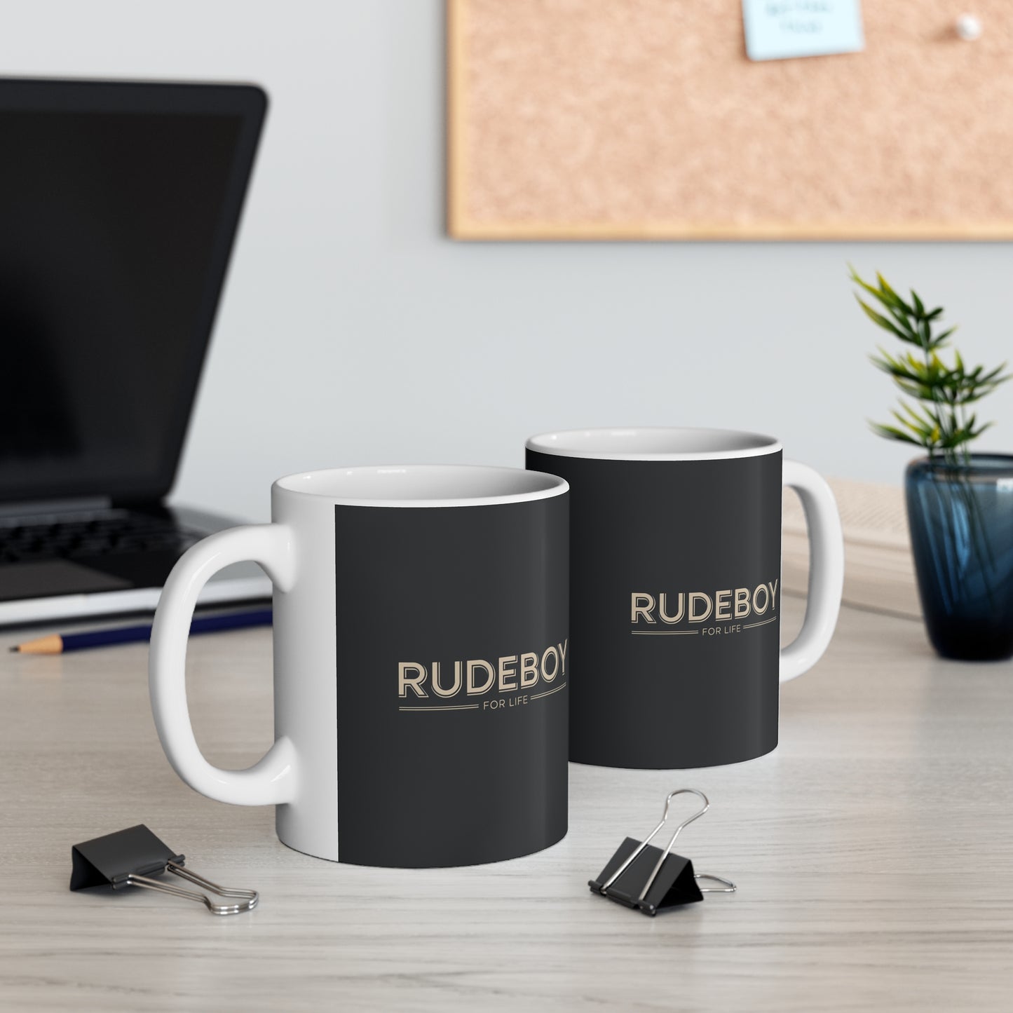 Rudeboy Coffee Mug, Unique Gift for Music Lovers, Stylish Tea Cup, Cool Black Mug, Motivational Drinkware