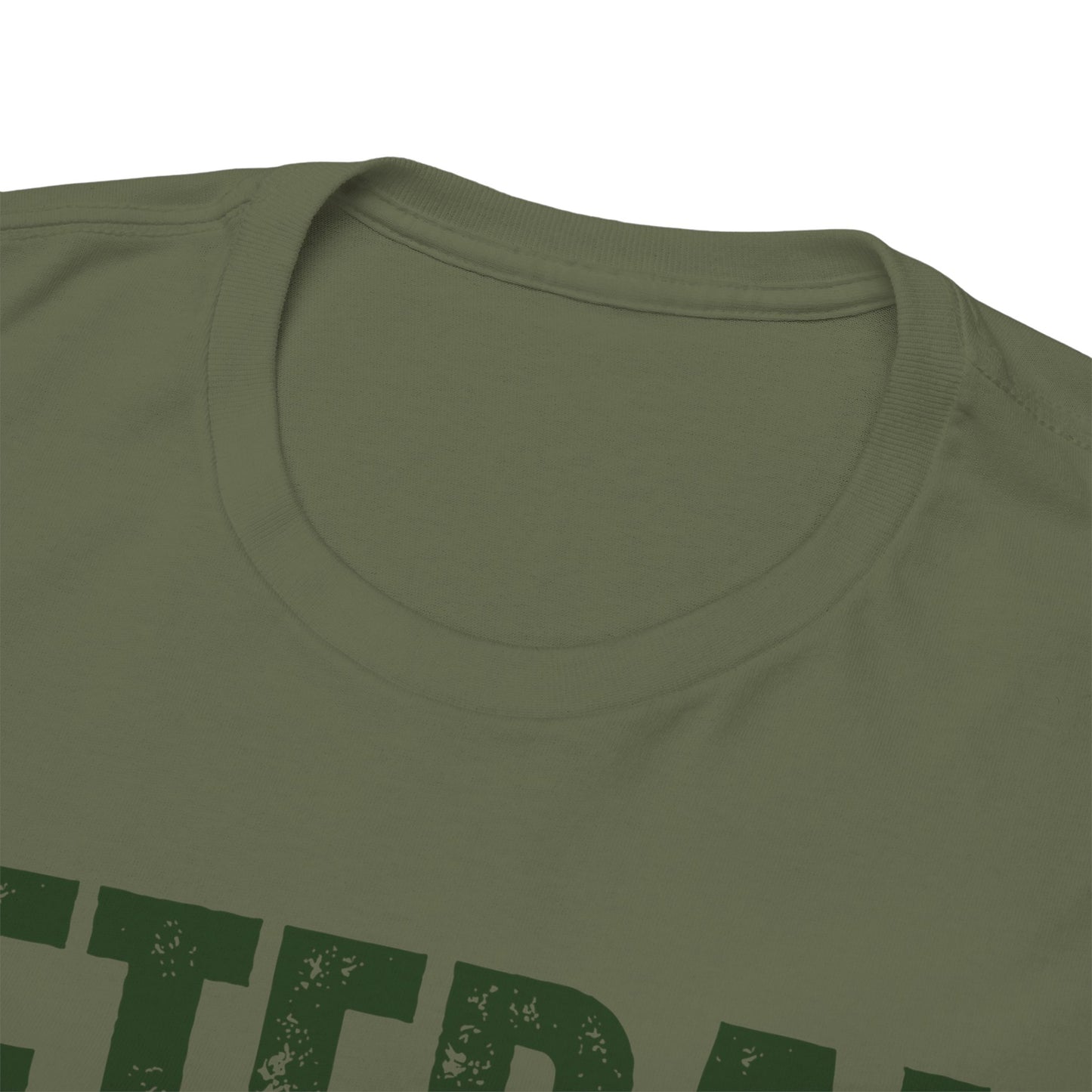 Veteran T-Shirt – Soldier Silhouettes & Military Pride – Military Green