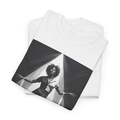Northern Soul Dancer T-Shirt – Stage & Spotlight Graphic – White