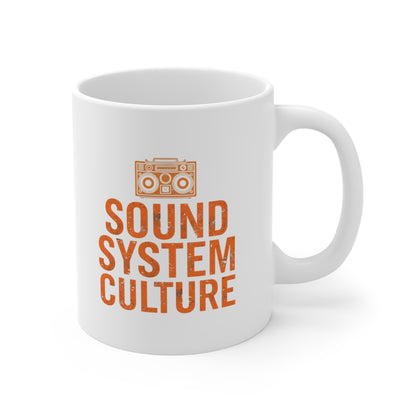 Sound System Culture Mug, Retro Music Gift, Coffee Cup for DJs, Rave Lovers, House Parties, Unique Home Decor