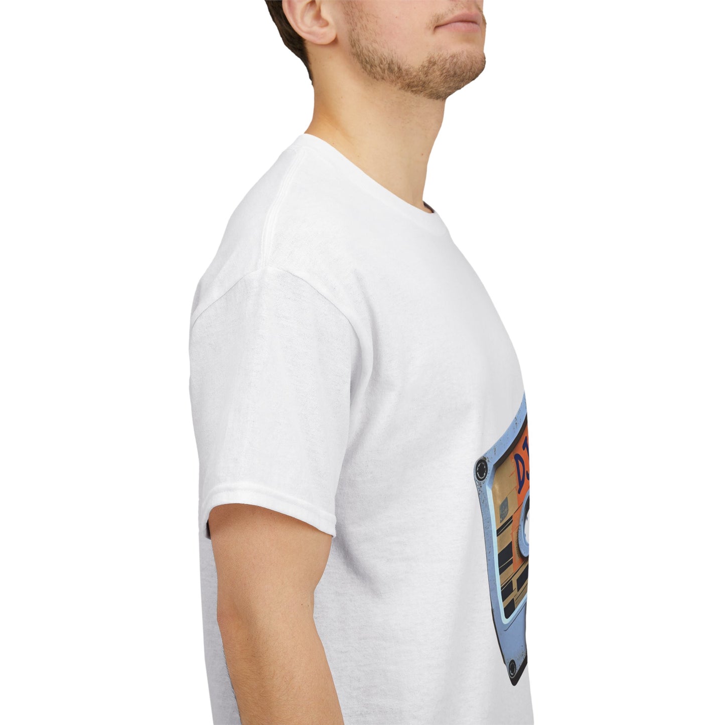 DJ Mix Set Cassette T-Shirt – Retro Music Wear – White