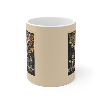 Artistic Concert Mug with Vibrant Design, Music Lover Gift, Coffee Cup for Band Fans, Unique Mug for Home or Office, Perfect Musician Gift