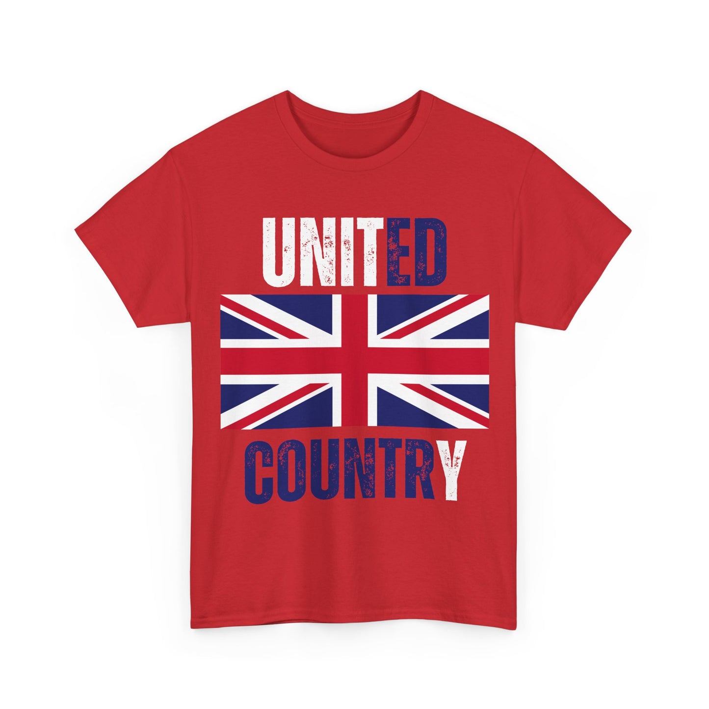 United Country T-Shirt – Union Jack & British Pride Wear – Red