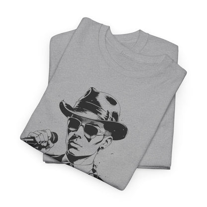 Two-Tone Ska T-Shirt – Checkerboard Singer Graphic – Unisex