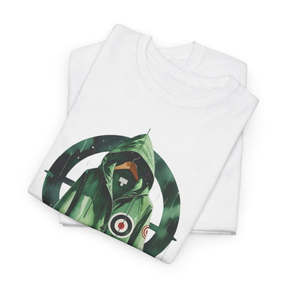 Mod Fishtail Parka T-Shirt – Watercolor Bullseye Graphic – Unisex